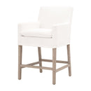 White Slipcover Counter Stool | Living Essentials Drake