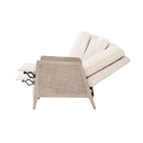 Beige Linen Recliner Chair | Living Essentials Leone