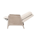 Beige Linen Recliner Chair | Living Essentials Leone