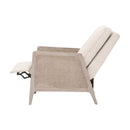 Beige Linen Recliner Chair | Living Essentials Leone