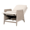 Beige Linen Recliner Chair | Living Essentials Leone