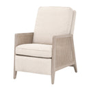 Beige Linen Recliner Chair | Living Essentials Leone