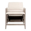 Beige Linen Recliner Chair | Living Essentials Leone