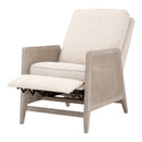 Beige Linen Recliner Chair | Living Essentials Leone