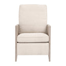 Beige Linen Recliner Chair | Living Essentials Leone