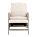 Beige Linen Recliner Chair | Living Essentials Leone