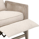 Beige Linen Recliner Chair | Living Essentials Leone