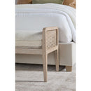 Cushioned Gray Oak Bench | Living Essentials Leone