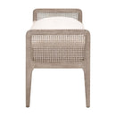 Cushioned Gray Oak Bench | Living Essentials Leone