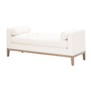 White Upholstered Bench | Living Essentials Keaton