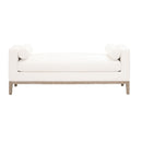 White Upholstered Bench | Living Essentials Keaton