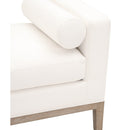 White Upholstered Bench | Living Essentials Keaton
