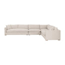 Beige Outdoor Modular Armless Chair | Living Essentials Newport