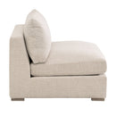 Beige Outdoor Modular Armless Chair | Living Essentials Newport