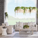 Beige Track-Armed Outdoor Sofa | Living Essentials Newport