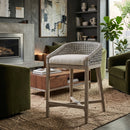White Speckle Rope Counter Stool | Living Essentials Montecito