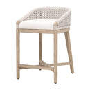 White Speckle Rope Counter Stool | Living Essentials Montecito