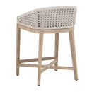 White Speckle Rope Counter Stool | Living Essentials Montecito