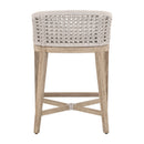 White Speckle Rope Counter Stool | Living Essentials Montecito