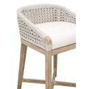 White Speckle Rope Counter Stool | Living Essentials Montecito