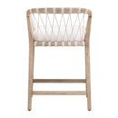 Hand-Wrapped White Rope Counter Stool | Living Essentials Pacific