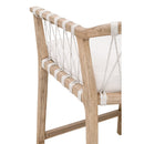 Hand-Wrapped White Rope Counter Stool | Living Essentials Pacific