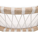 Hand-Wrapped White Rope Counter Stool | Living Essentials Pacific