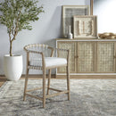 Hand-Wrapped White Rope Counter Stool | Living Essentials Pacific