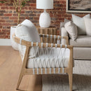 White Cushioned Club Chair | Living Essentials Pacific