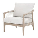 White Cushioned Outdoor Club Chair | Living Essentials Pacific