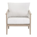 White Cushioned Outdoor Club Chair | Living Essentials Pacific