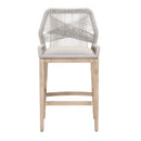 Woven Flat Rope Bar Stool | Living Essentials Loom