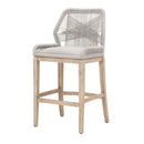 Woven Flat Rope Bar Stool | Living Essentials Loom
