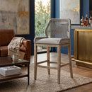 Woven Flat Rope Bar Stool | Living Essentials Loom