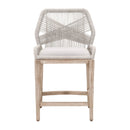 Woven Flat Rope Counter Stool | Living Essentials Loom