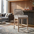 Woven Flat Rope Counter Stool | Living Essentials Loom