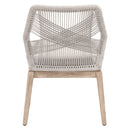 Woven Flat Rope Dining Chairs (2) | Living Essentials Loom
