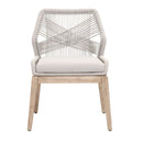 Woven Flat Rope Dining Chairs (2) | Living Essentials Loom