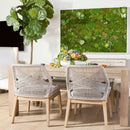 Woven Flat Rope Dining Chairs (2) | Living Essentials Loom