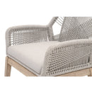 Woven Flat Rope Accent Armchairs (2) | Living Essentials Loom