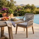 Taupe Flat Rope Outdoor Armchairs (2) | Living Essentials Loom