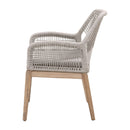 Taupe Flat Rope Outdoor Armchairs (2) | Living Essentials Loom