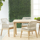 Taupe Flat Rope Outdoor Armchairs (2) | Living Essentials Loom