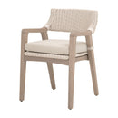 White Rattan Outdoor Dining Armchair | Living Essentials Lucia
