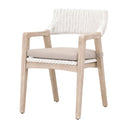White Rattan Dining Armchair | Living Essentials Lucia