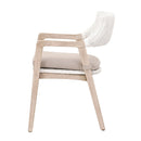 White Rattan Dining Armchair | Living Essentials Lucia
