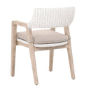 White Rattan Dining Armchair | Living Essentials Lucia