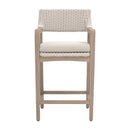 White Rattan Outdoor Counter Stool | Living Essentials Lucia