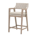White Rattan Outdoor Counter Stool | Living Essentials Lucia