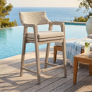 White Rattan Outdoor Counter Stool | Living Essentials Lucia